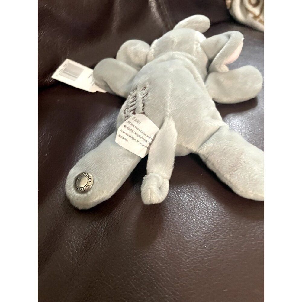 VINTAGE DISNEY ANIMAL KINGDOM ELEPHANT MINI BEAN BAG PLUSH TOY DOLL 10" NEW - Picture 7 of 10